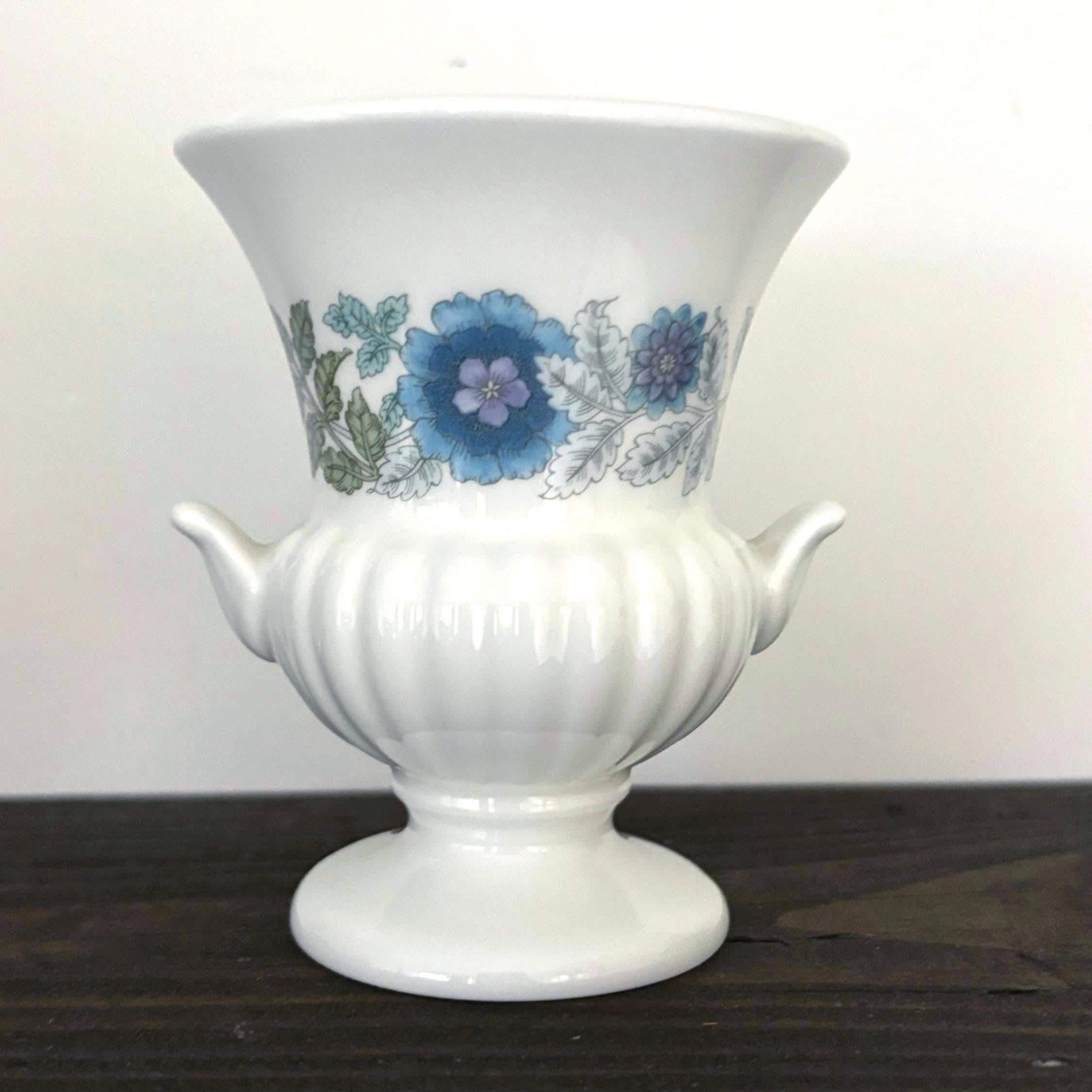 Miniature Vintage Clementine Bone China Urn Vase | Created by Wedgwood | Collectible Bud Vase