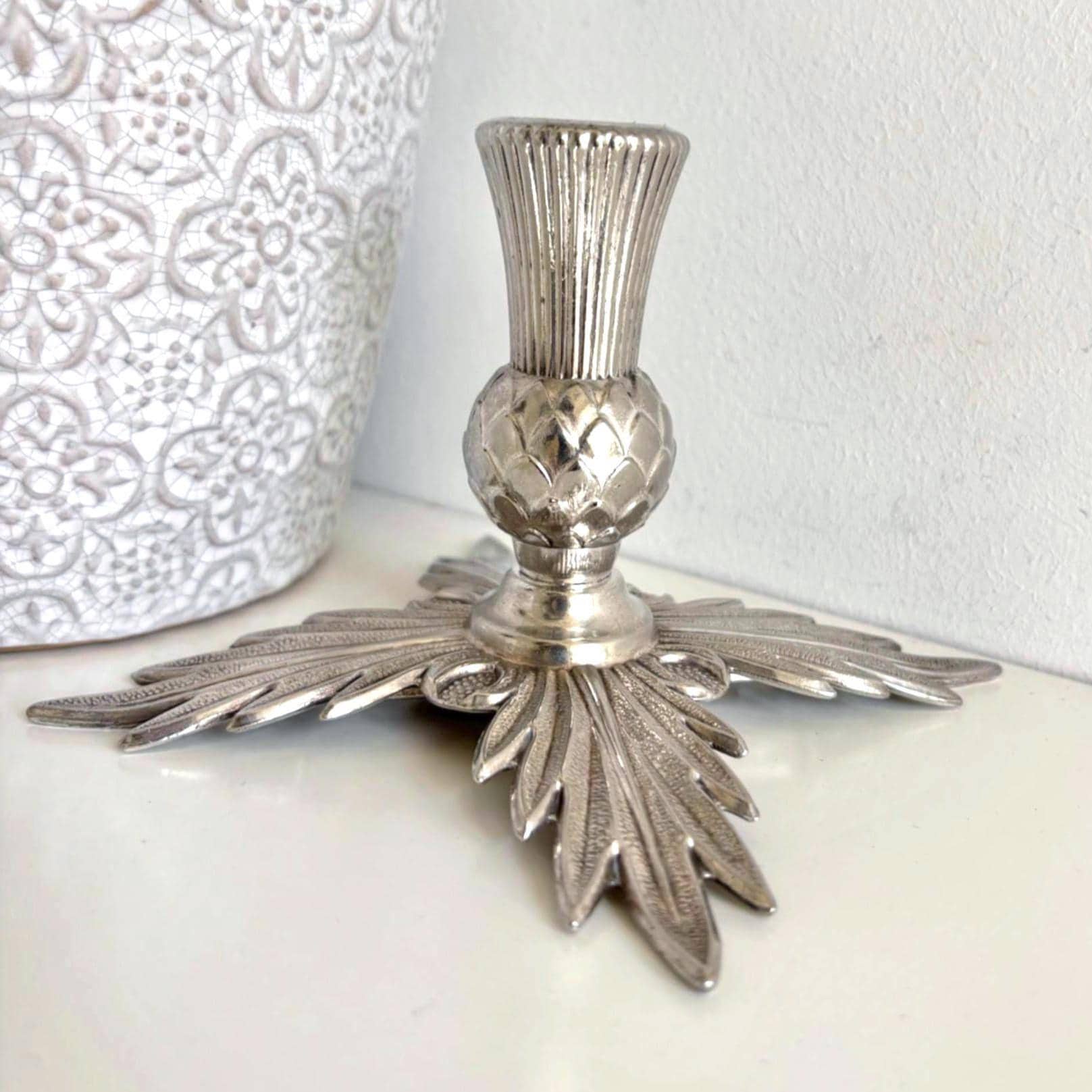 Vintage Ianthe Silver Plated Candle Holder | Made in England